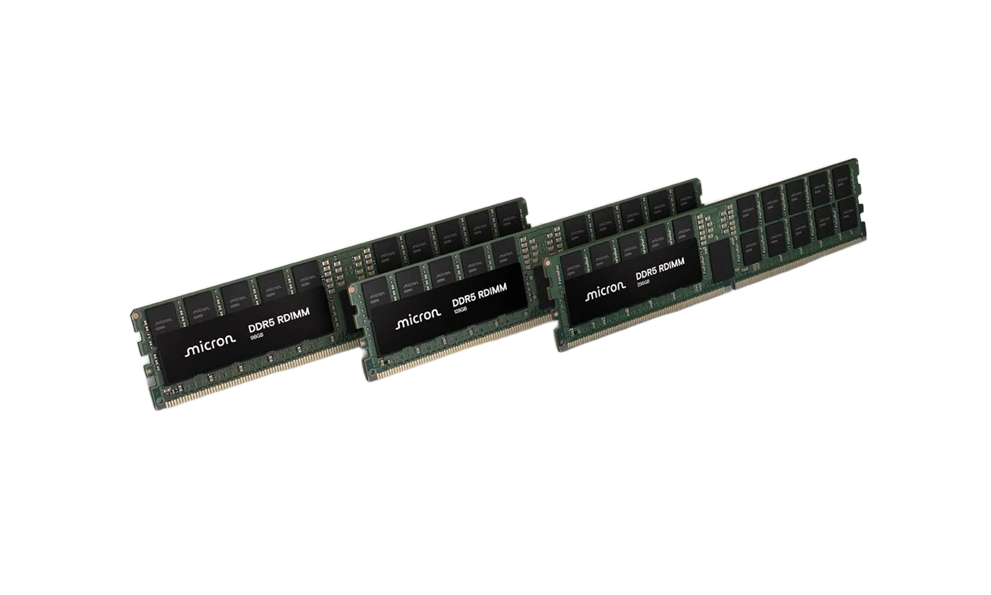 Micron DDR5 RDIMM server memory modules